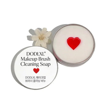 Makeup Brush Cleansing Soap with Silicone Cleaning Pad