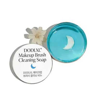 Makeup Brush Cleansing Soap with Silicone Cleaning Pad