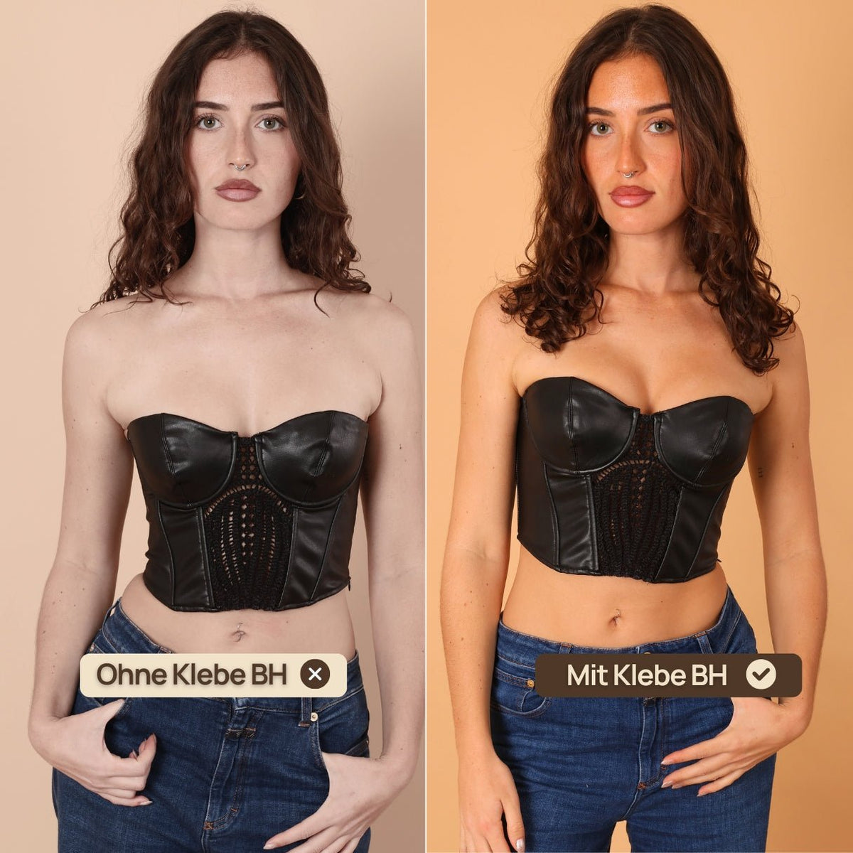 Trägerloser Pushup Klebe - BH™ - Ideal für rückenfreie & trägerlose Outfits - Monoka